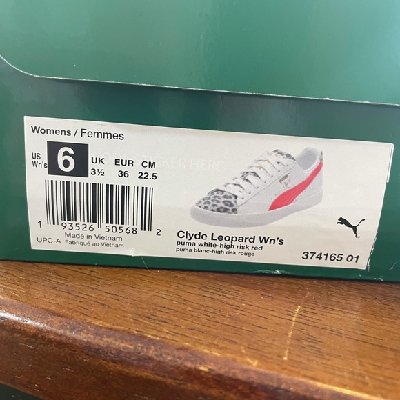 puma clyde leopard women's sneakers